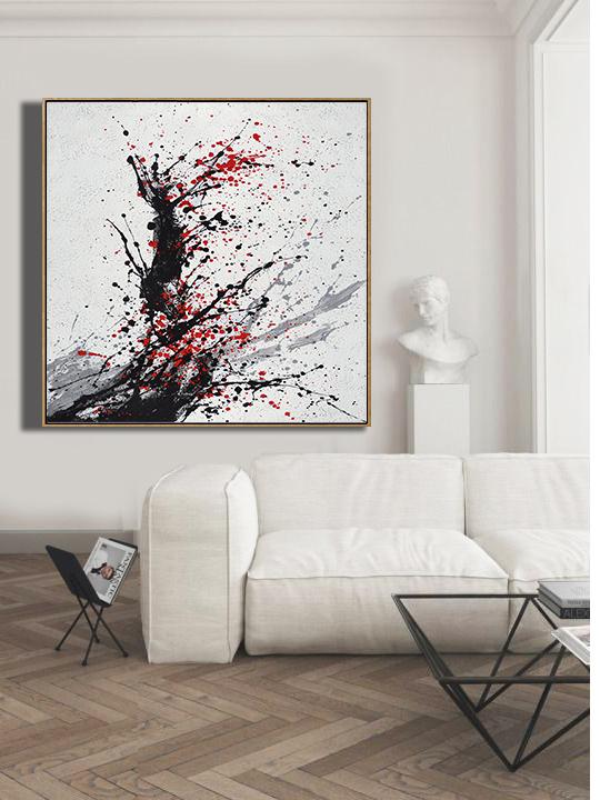 Minimalist Drip Painting #DH26A - Click Image to Close